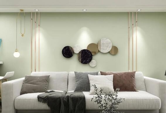 素色墙布和金属元素的相遇，成全整个家的高级感